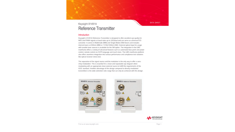 81491A Reference Transmitter